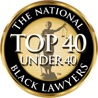 National Black Lawyers Top 40 Under 40 badge