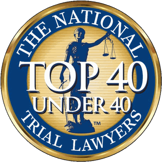 The National Trial Lawyers Top 40 Under 40 badge